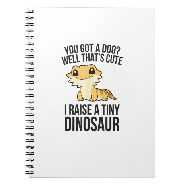 Bartete Drachenbesitzer Bartete Drache Begleiter D Notizblock (Vorderseite)