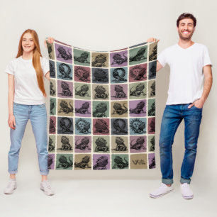 Bartete Drachenblanke, gemütliches Reptil-Lover Fleecedecke