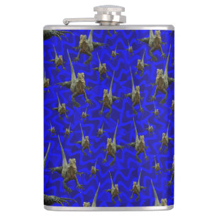 Bartete Drachenechse, Hip Flask Flachmann