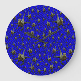 Bartete Drachenechse, Wall-Uhr Große Wanduhr