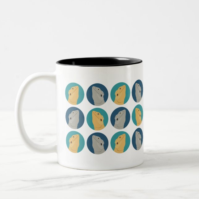 Bartete DrachenTasse Zweifarbige Tasse (Links)