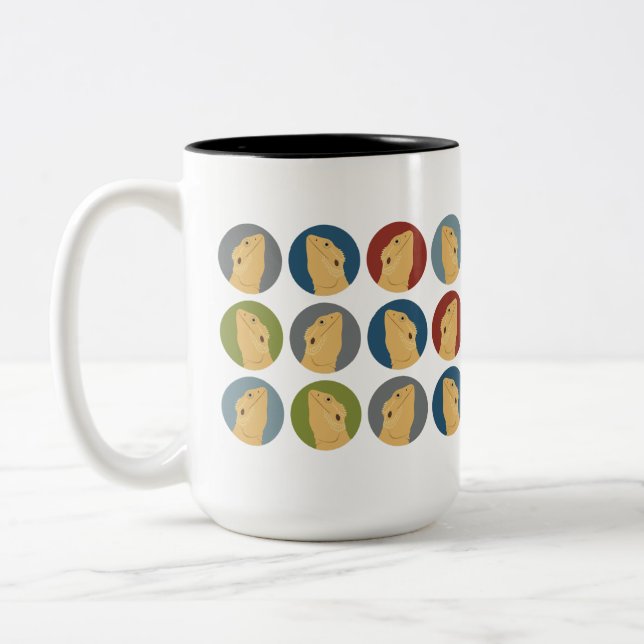 Bartete DrachenTasse Zweifarbige Tasse (Links)