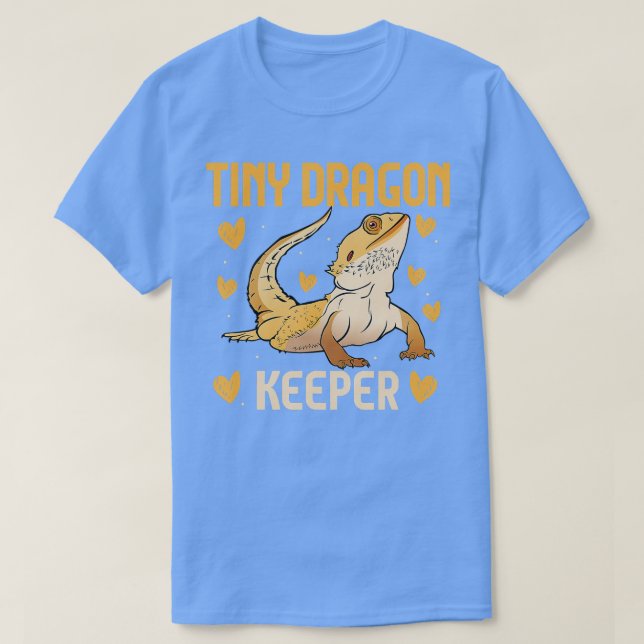 Bartete Dragon Lizard Tiny Dragon Keeper Herpetolo T-Shirt (Design vorne)