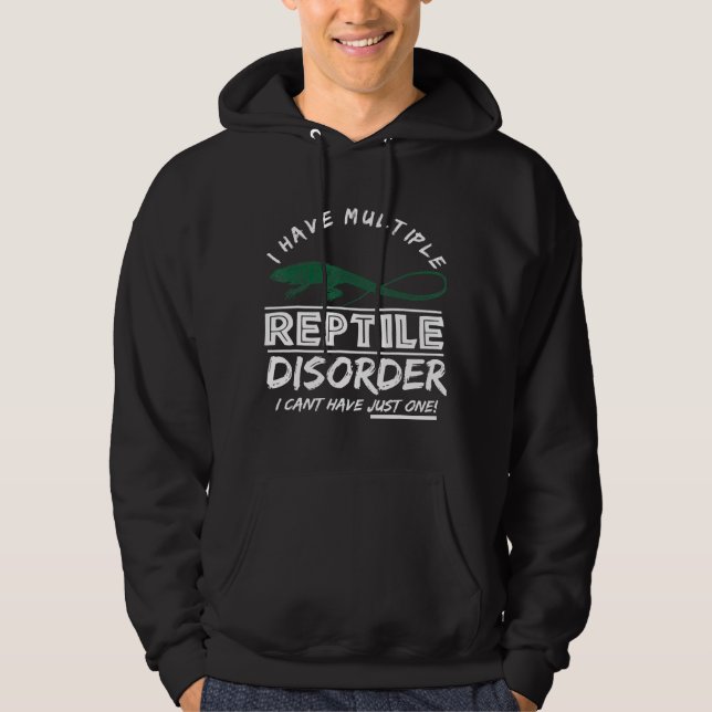 Bartete Dragon Multiple Reptile Disease Iguana Hoodie (Vorderseite)
