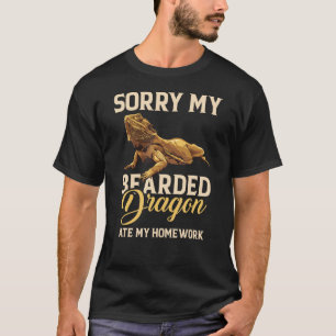 Bartete Dragon Niedlich Lizard Beardie Ate Meine H T-Shirt