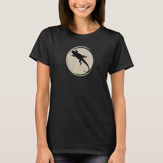 Bartete Dragon Pocket Reptile Animal Graphic T-Shirt (Vorderseite)