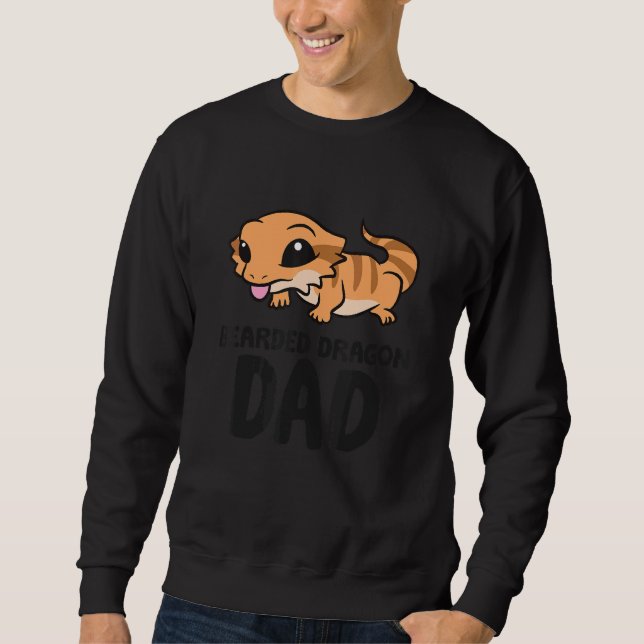 Bartete Dragon Vater Lizard Reptile Bartdrache P Sweatshirt (Vorderseite)