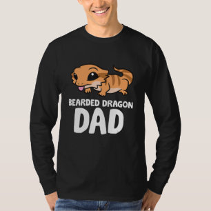 Bartete Dragon Vater Lizard Reptile Pater Bartded T-Shirt