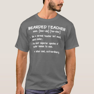 Bartete Lehrerdefinition lustige Geschenkidee für T-Shirt
