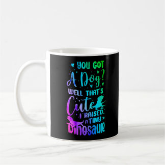Barteter Drache Ich hob eine winzige Dinosaurier W Kaffeetasse