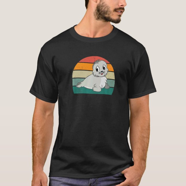 Bartfeste Siegel, die Sea North Sea Commo T-Shirt (Vorderseite)