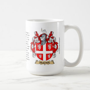 Barth, der Ursprung, die Bedeutung und das Wappen Tasse