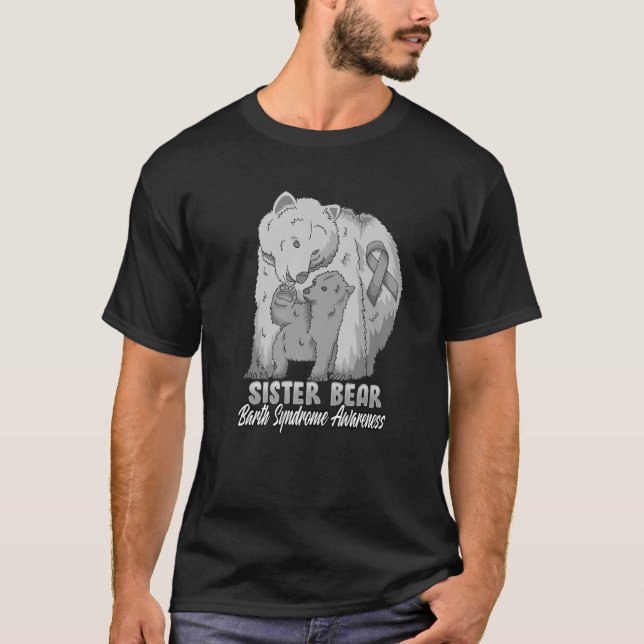 Barth Syndrome Child Awareness Mama Bear Support R T-Shirt (Vorderseite)