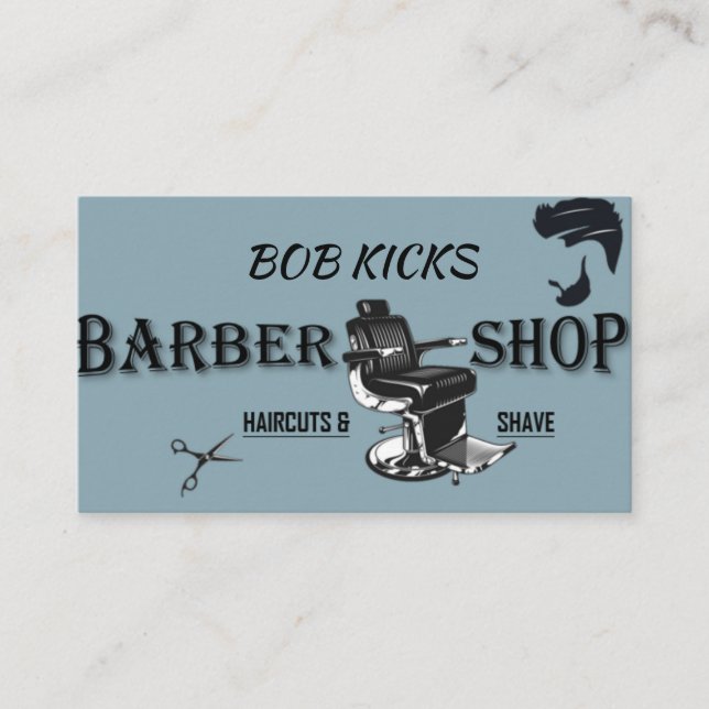 Barthair Stylist Business Card Visitenkarte (Vorderseite)