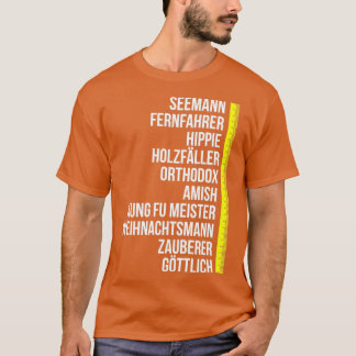Barthalter Länge des Bart-Massewagen T-Shirt