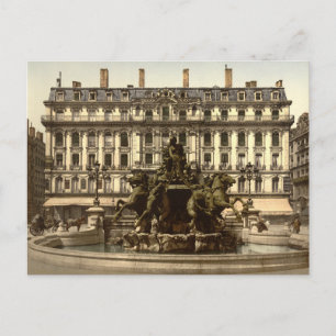 Bartholdi-Brunnen, Lyon, Frankreich Postkarte
