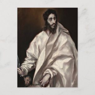 Bartholomäus der Apostel von El Greco Postkarte