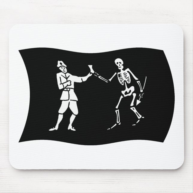 Bartholomew Roberts Flag Mousepad (Vorne)