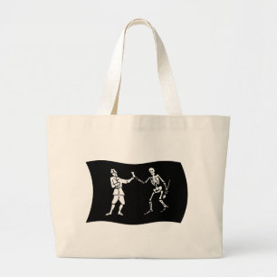 Bartholomew Roberts Flag Tote Bag Jumbo Stoffbeutel