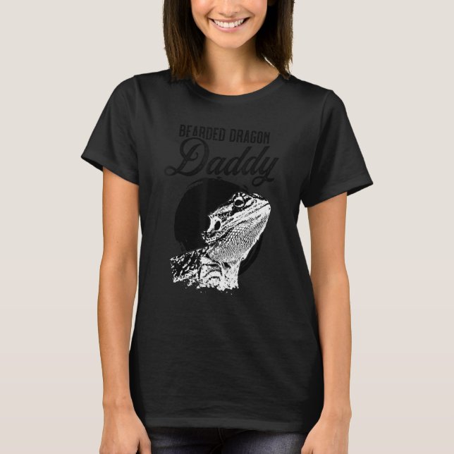 Bartierter Drache Daddy Vater Vater Bartded Dragon T-Shirt (Vorderseite)