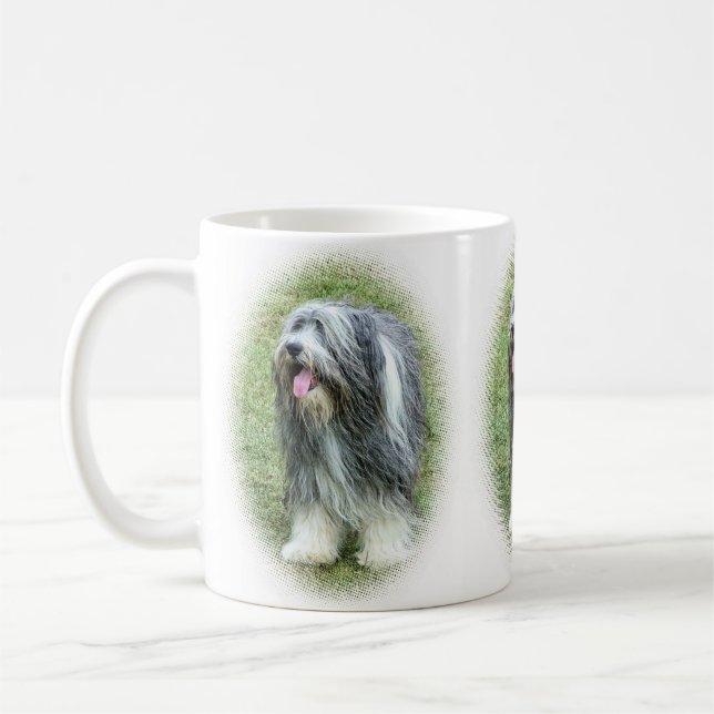 Bärtige Collie-Tasse Tasse (Links)