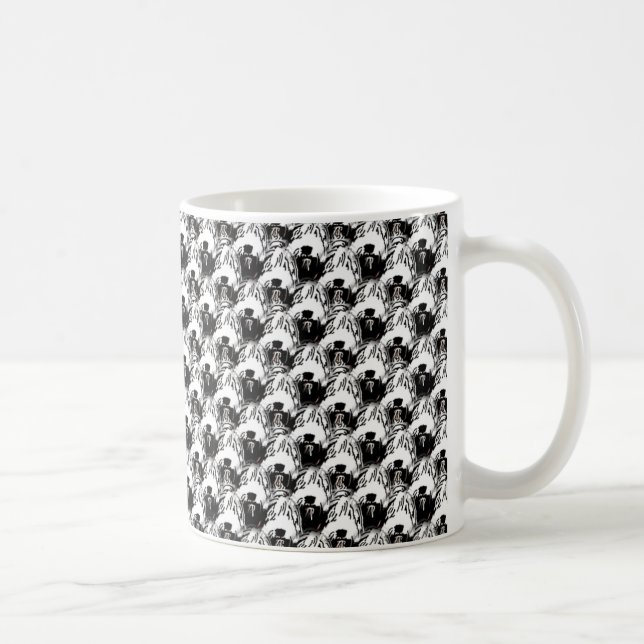 Bärtige Collie-Vielzahl-Tasse Tasse (Rechts)