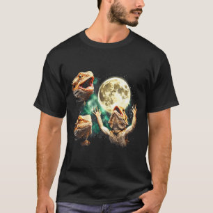 Bärtige Drachen Mond Vintage hwoling zum Mond T-Shirt
