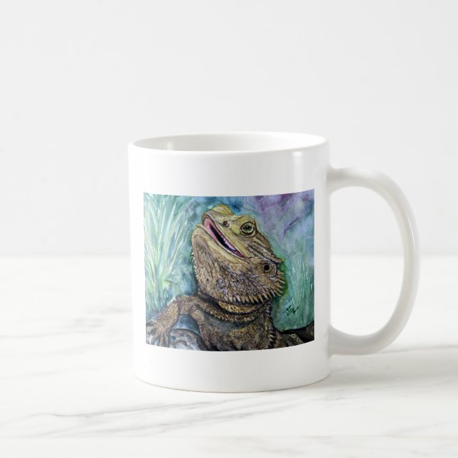 Bärtige Eidechse Kaffeetasse (Rechts)
