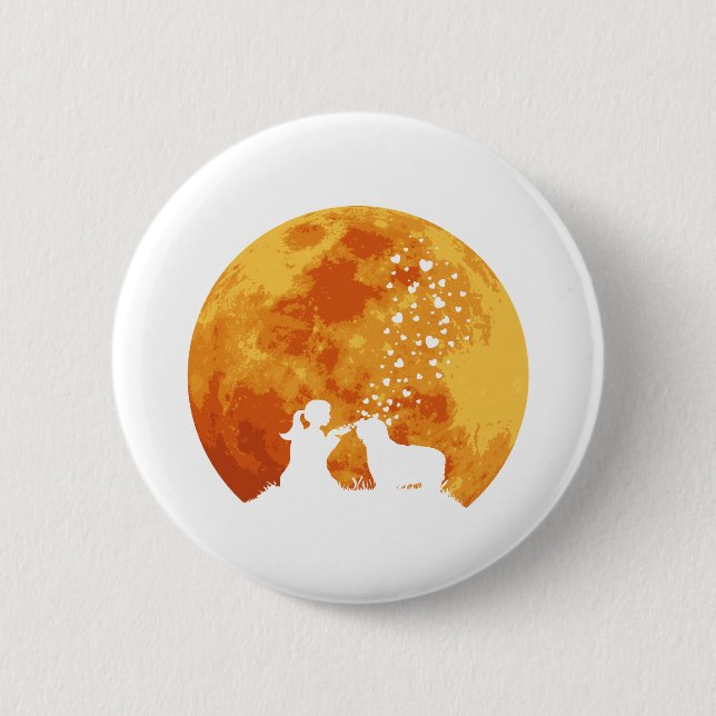 Bärtiger Collie Button (Vorderseite)