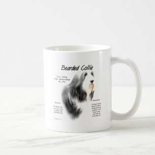 Bärtiger Collie-Geschichtsentwurf Tasse