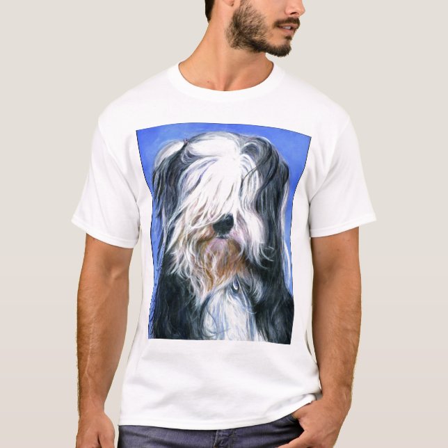 Bärtiger Collie T-Shirt (Vorderseite)