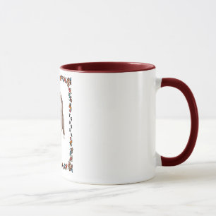 Bärtiger Collie-Welpe Tasse