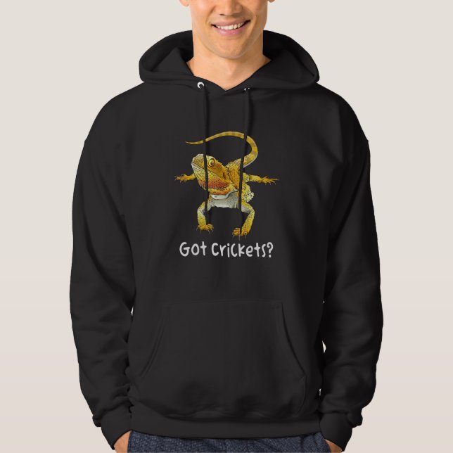 Bärtiger Drache bekam Grillen Echse Bartagame Rept Hoodie (Vorderseite)