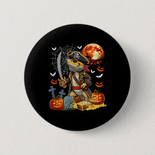 Bärtiger Drache Cosplay Pirat Halloween Geschnitzt Button