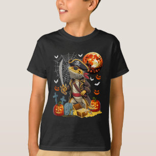Bärtiger Drache Cosplay Pirat Halloween Geschnitzt T-Shirt
