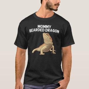 Bärtiger Drache für Frauen Mutter Echse Herpetolog T-Shirt