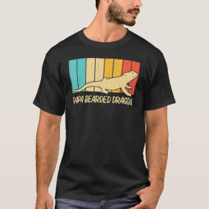 Bärtiger Drache für Männer Vater Reptil Leguan Eid T-Shirt