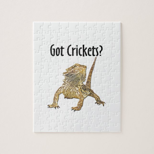 Bärtiger Drache got Grillen Puzzle (Vertikal)