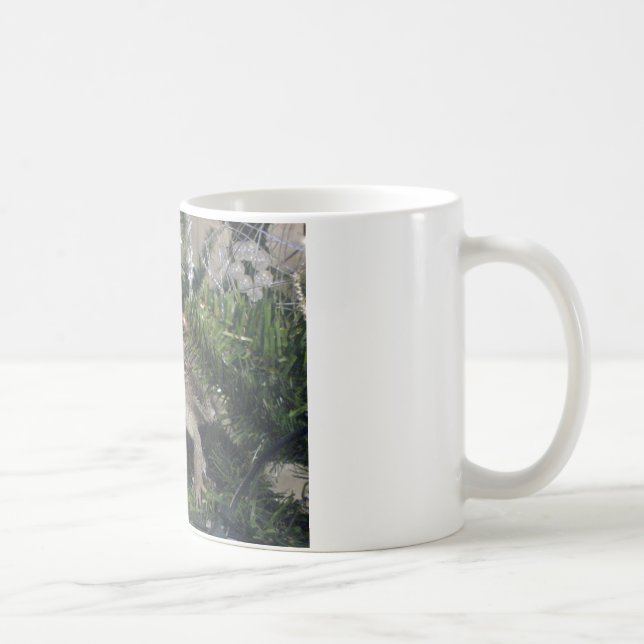 bärtiger Drache herauf Weihnachtsbaum Tasse (Rechts)