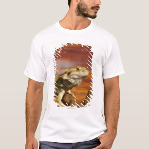 Bärtiger Drache (Pogona Vitticeps) auf T-Shirt