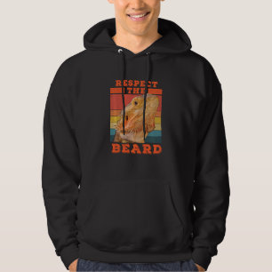 Bärtiger Drache Respektiere Den Bart Echse Und Rep Hoodie