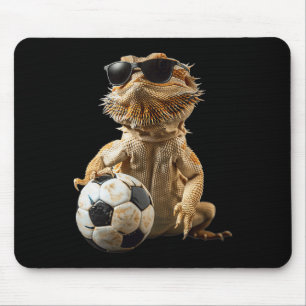 Bärtiger Drachen Fußball Mousepad
