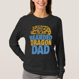 Bärtiger Drachenvater Reptil Echse Vater T-Shirt