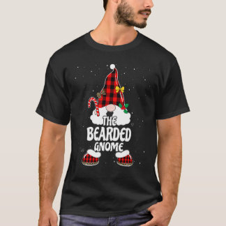 Bärtiger Gnom Büffel Kariert passende Familie Weih T-Shirt