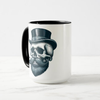 Bärtiger Oberkopfschädel Tasse