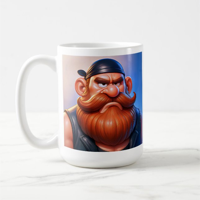 Bärtiger Rebell Kaffeetasse (Links)