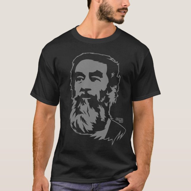 Bärtiger Saddam Hussein Porträt-T - Shirt (Vorderseite)