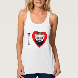 Bärtiger Teddybär der Damen-LUV Tank Top