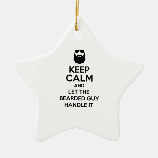 Bärtiger Typ Keramik Ornament (Vorne)