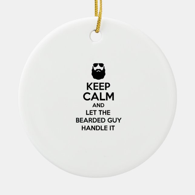 Bärtiger Typ Keramikornament (Vorne)